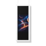 Space Shuttle Blast Off To Strange New Worlds Framed Vertical Poster - Mahannah's Sci - fi Universe