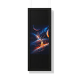 Space Shuttle Blast Off To Strange New Worlds Framed Vertical Poster - Mahannah's Sci - fi Universe