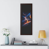 Space Shuttle Blast Off To Strange New Worlds Framed Vertical Poster - Mahannah's Sci - fi Universe