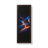 Space Shuttle Blast Off To Strange New Worlds Framed Vertical Poster - Mahannah's Sci - fi Universe