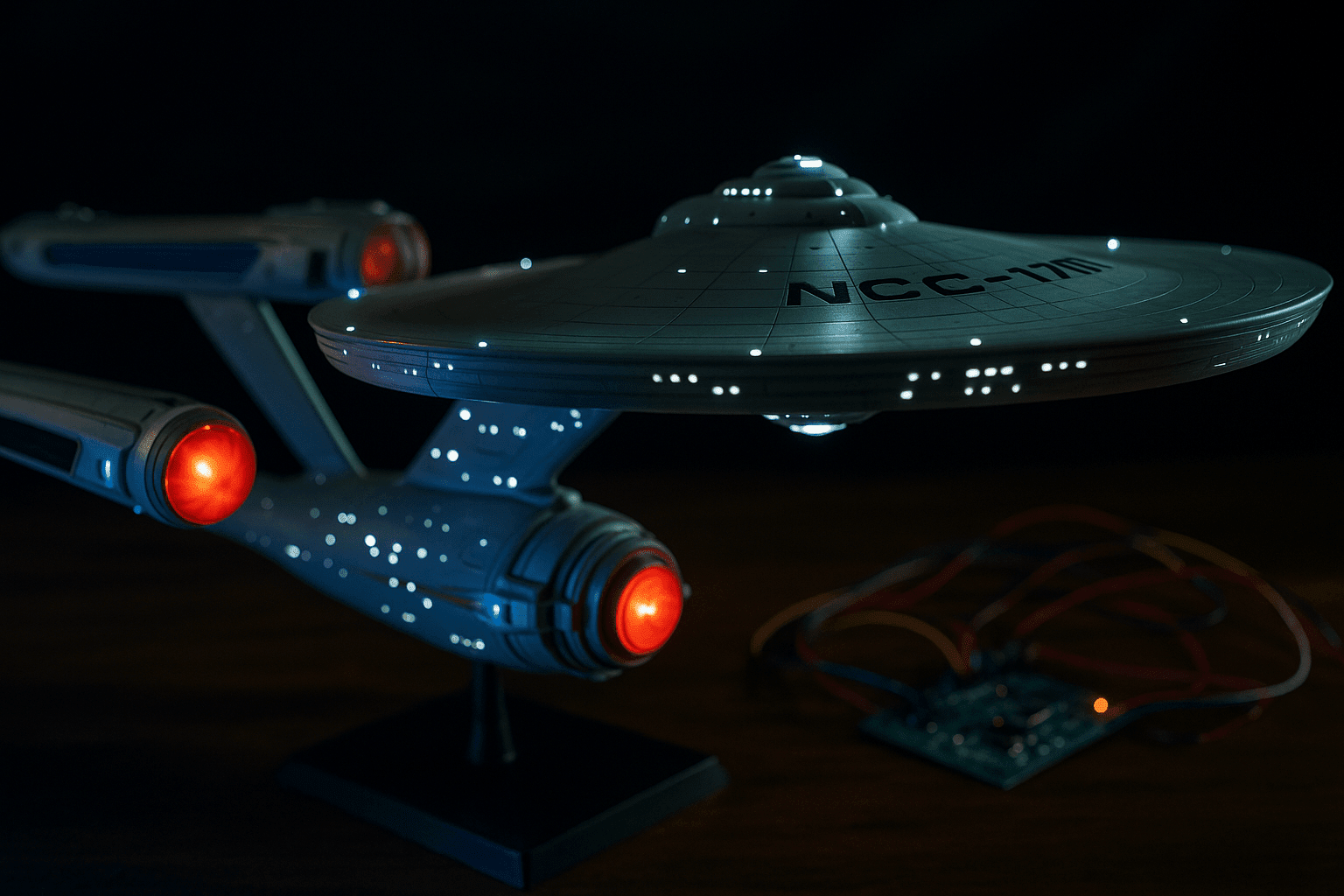 Bringing the Final Frontier to Life: Building the Strange New Worlds USS Enterprise Model Kit by Polar Lights — And How Our Lighting Kit Makes It Shine - Mahannah's Sci-fi Universe
