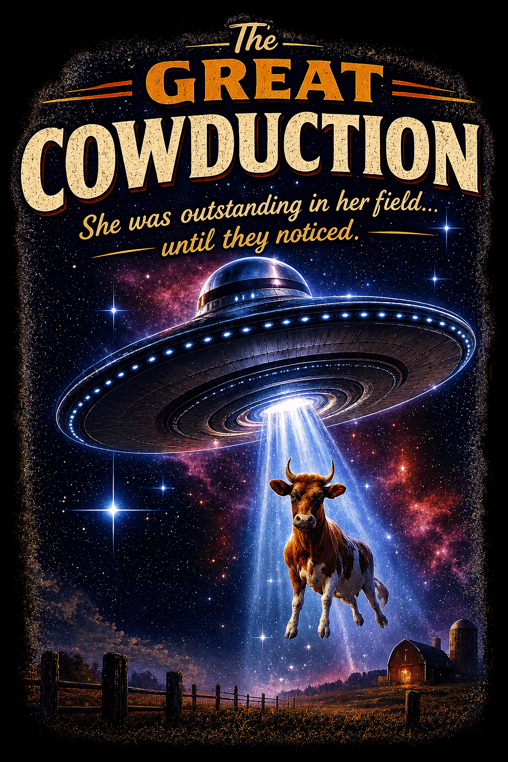 Cosmic Curiosities File 001 The Great Cowduction - Mahannah's Sci-fi Universe