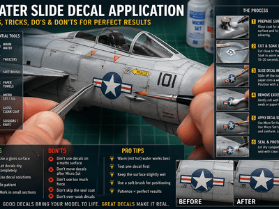 How to Apply Water Slide Decals on Model Kits (Complete Guide: Tips, Tricks, Do’s & Don’ts)