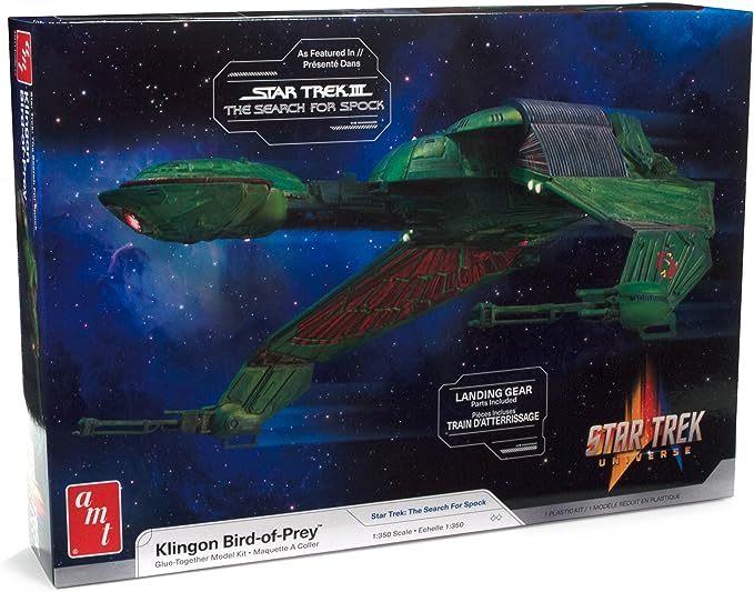 The AMT 1:350 Scale Klingon Bird of Prey Model Kit - Mahannah's Sci-fi Universe