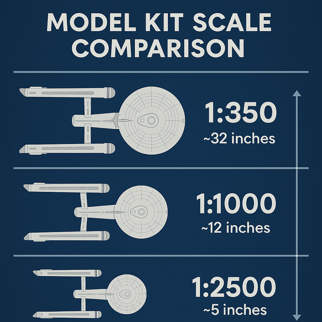Understanding Model Kit Scale Sizes: What Do 1:350, 1:1000, and 1:2500 Actually Mean? - Mahannah's Sci-fi Universe