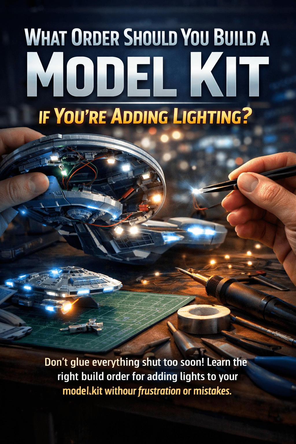 What Order Should You Build a Model Kit If You’re Adding Lighting? - Mahannah's Sci-fi Universe
