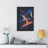 Space Shuttle Blast Off To Strange New Worlds Framed Vertical Poster - Mahannah's Sci - fi Universe