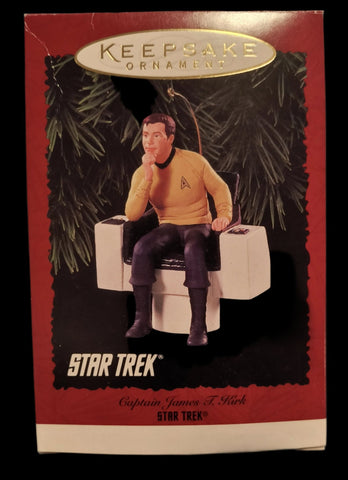 1995 Star Trek Captain Kirk Hallmark Keepsake Ornament - Mahannah's Sci - fi Universe