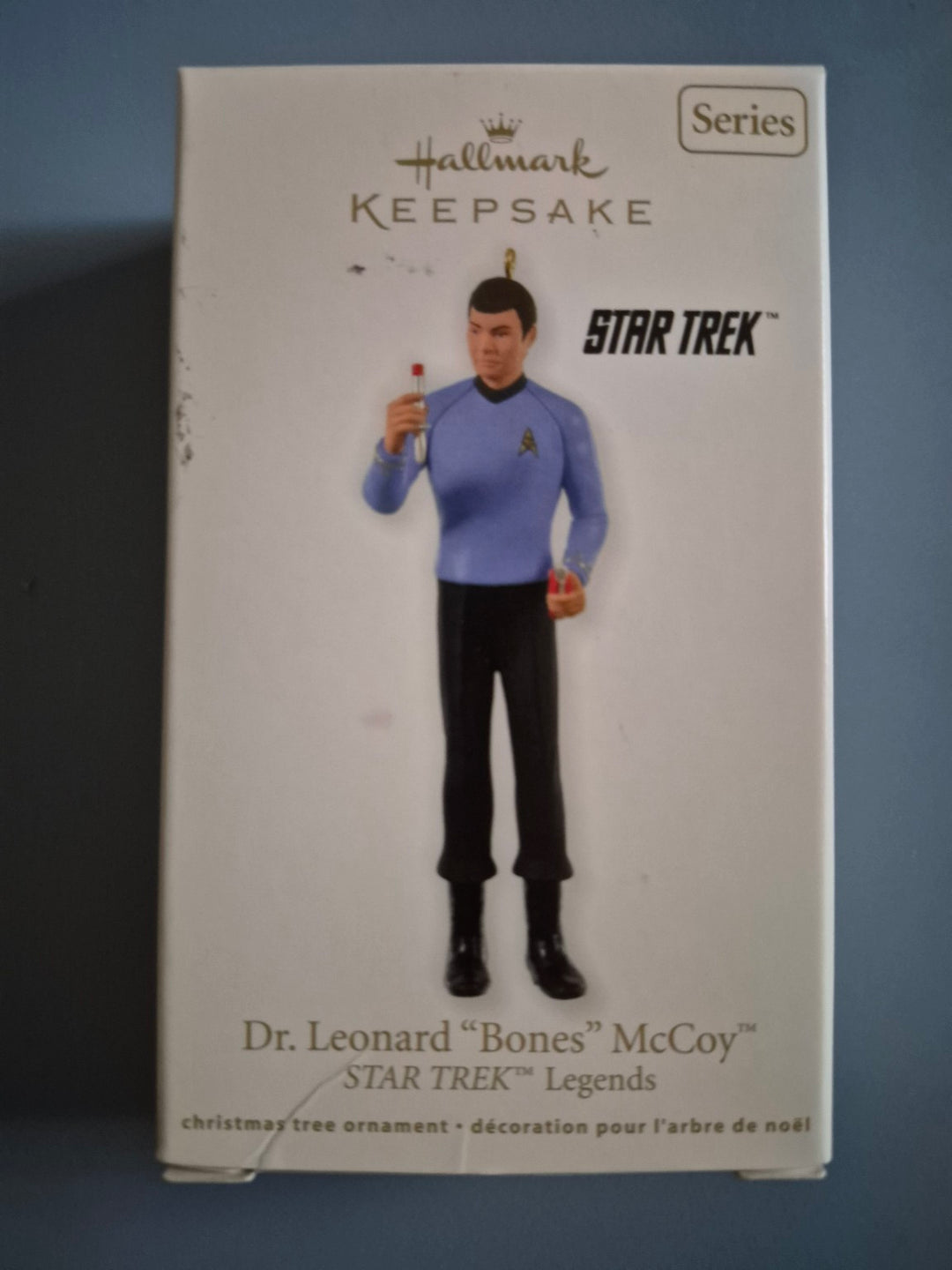2012 Hallmark Star Trek Legends Dr Leonard Bones McCoy ornament box front