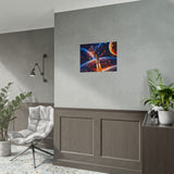 Space Shuttle Launch Into Infinity™ Premium Rolled Poster | Cosmic Planets Space Wall Art