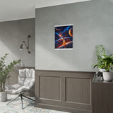 Space Shuttle Launch Into Infinity™ Premium Rolled Poster | Cosmic Planets Space Wall Art