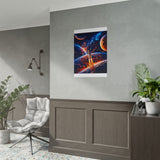 Space Shuttle Launch Into Infinity™ Premium Rolled Poster | Cosmic Planets Space Wall Art