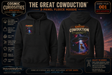 The Great Cowduction™ 3-Panel Fleece Hoodie | Cosmic Curiosities™ Archive – Case File 001