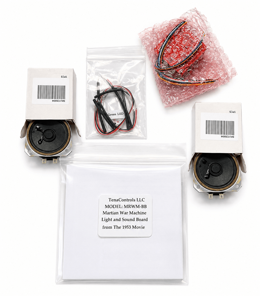 Lights/Weapons and Audio Kit for the War of The Worlds Martian War Machine - Mahannah&