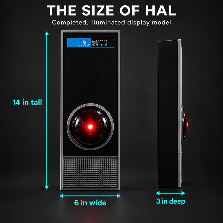 Professionally Built &amp; Lit HAL 9000 Model – Moebius 2001: A Space Odyssey Display Replica