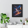 Space Shuttle Blast Off To Strange New Worlds Framed Vertical Poster - Mahannah's Sci - fi Universe