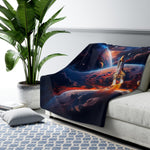 Space Shuttle Launch From a Strange New World Sherpa Blanket - Mahannah's Sci - fi Universe