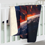 Space Shuttle Launch From a Strange New World Sherpa Blanket - Mahannah's Sci - fi Universe