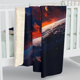 Space Shuttle Launch From a Strange New World Sherpa Blanket - Mahannah's Sci - fi Universe