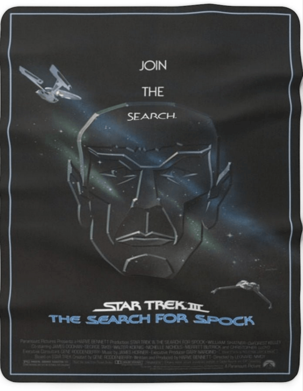 Star Trek 3 - The Search for Spock Sherpa Blanket - Mahannah&