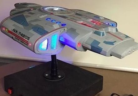 Star Trek Defiant Show Quality LED/Sound System For The 1:420 Scale Defiant Made By AMT - Mahannah&