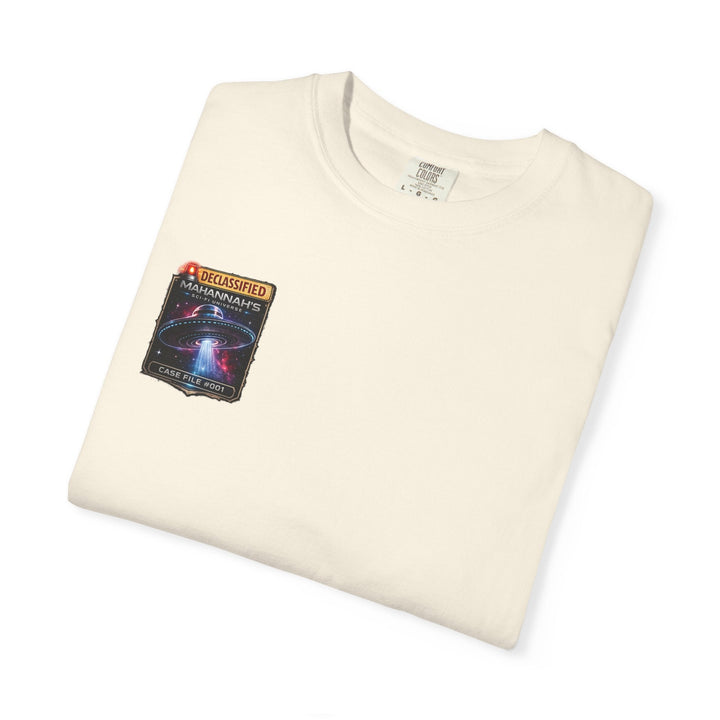 The Great Cowduction™ 2 Sided Heavyweight Garment-Dyed T-Shirt Cosmic Curiosities Archive – Case File 001 - Mahannah&