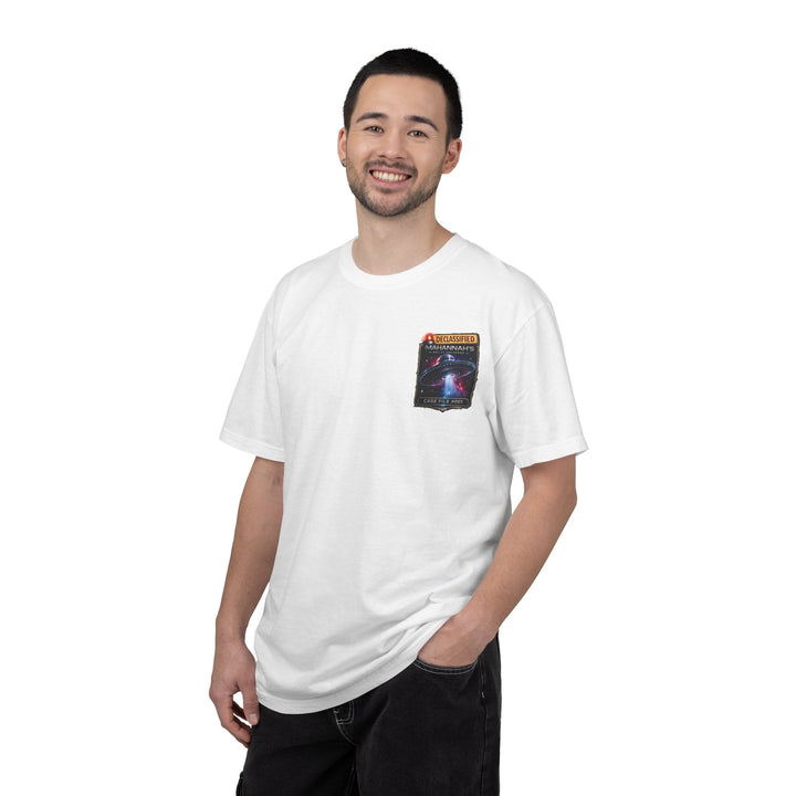 The Great Cowduction™ 2 Sided Heavyweight Garment-Dyed T-Shirt Cosmic Curiosities Archive – Case File 