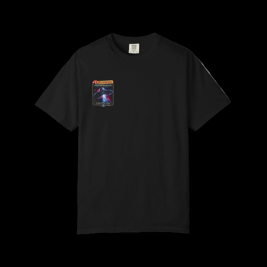 The Great Cowduction™ 2 Sided Heavyweight Garment-Dyed T-Shirt Cosmic Curiosities Archive – Case File 001 - Mahannah&