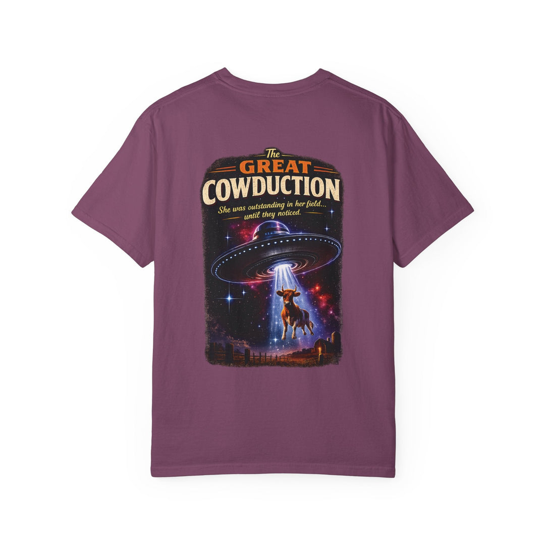 The Great Cowduction™ 2 Sided Heavyweight Garment-Dyed T-Shirt Cosmic Curiosities Archive – Case File 001 - Mahannah&