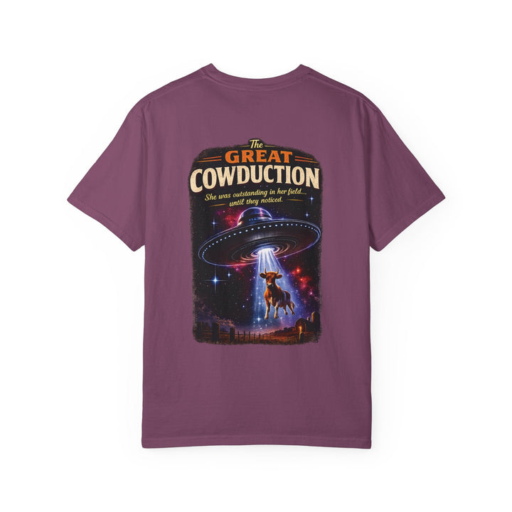 The Great Cowduction™ 2 Sided Heavyweight Garment-Dyed T-Shirt Cosmic Curiosities Archive – Case File 001 - Mahannah&