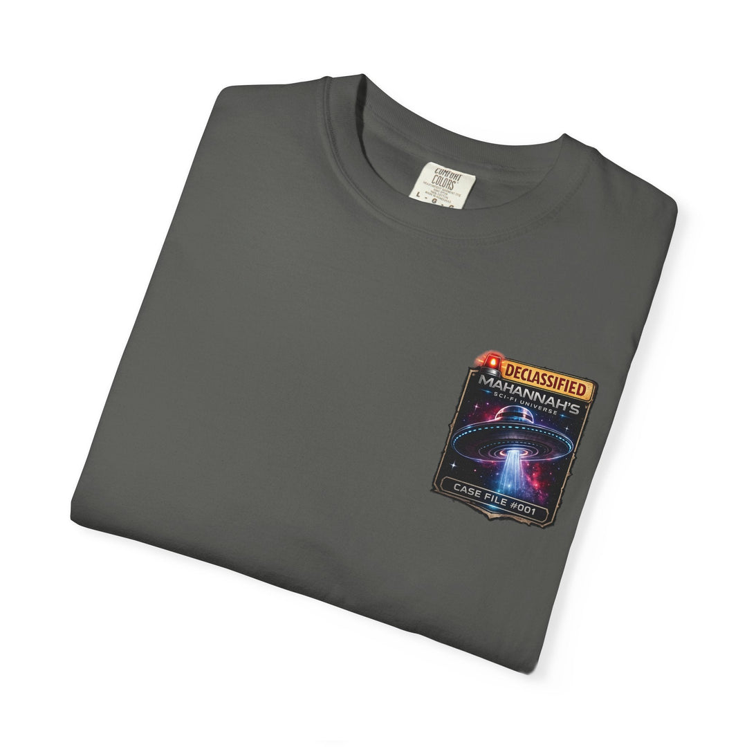 The Great Cowduction™ 2 Sided Heavyweight Garment-Dyed T-Shirt Cosmic Curiosities Archive – Case File 