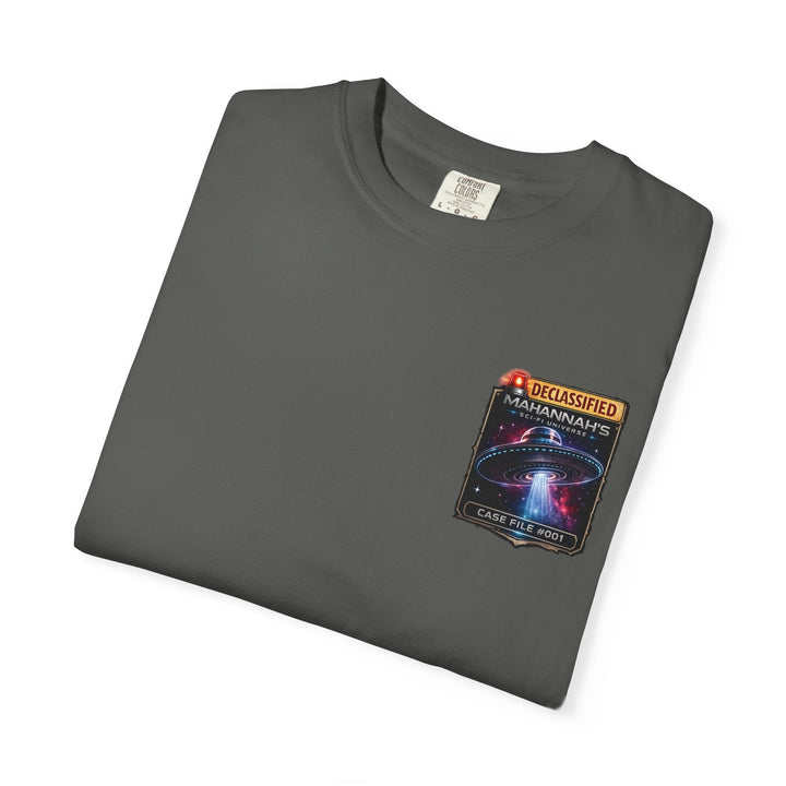The Great Cowduction™ 2 Sided Heavyweight Garment-Dyed T-Shirt Cosmic Curiosities Archive – Case File 