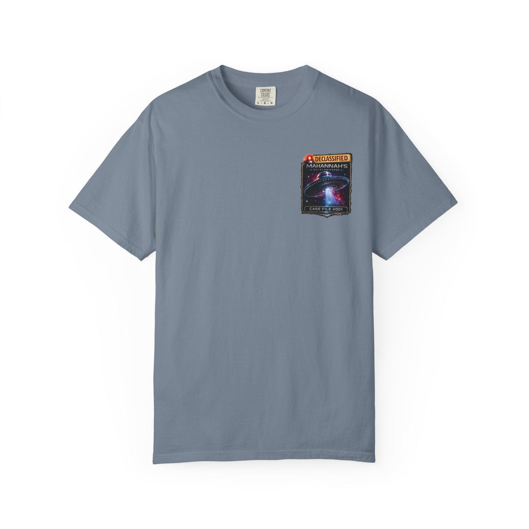 The Great Cowduction™ 2 Sided Heavyweight Garment-Dyed T-Shirt Cosmic Curiosities Archive – Case File 