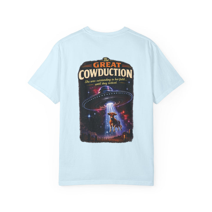 The Great Cowduction™ 2 Sided Heavyweight Garment-Dyed T-Shirt Cosmic Curiosities Archive – Case File 001 - Mahannah&
