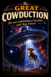 The Great Cowduction™ 2 Sided Heavyweight Garment-Dyed T-Shirt Cosmic Curiosities Archive – Case File 001 - Mahannah's Sci-fi Universe