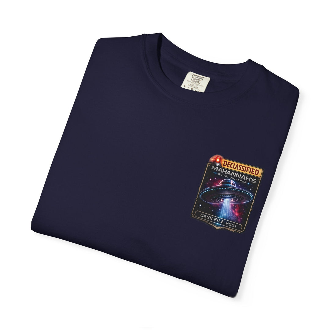 The Great Cowduction™ 2 Sided Heavyweight Garment-Dyed T-Shirt Cosmic Curiosities Archive – Case File 