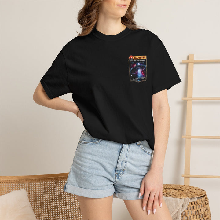 The Great Cowduction™ 2 Sided Heavyweight Garment-Dyed T-Shirt Cosmic Curiosities Archive – Case File 