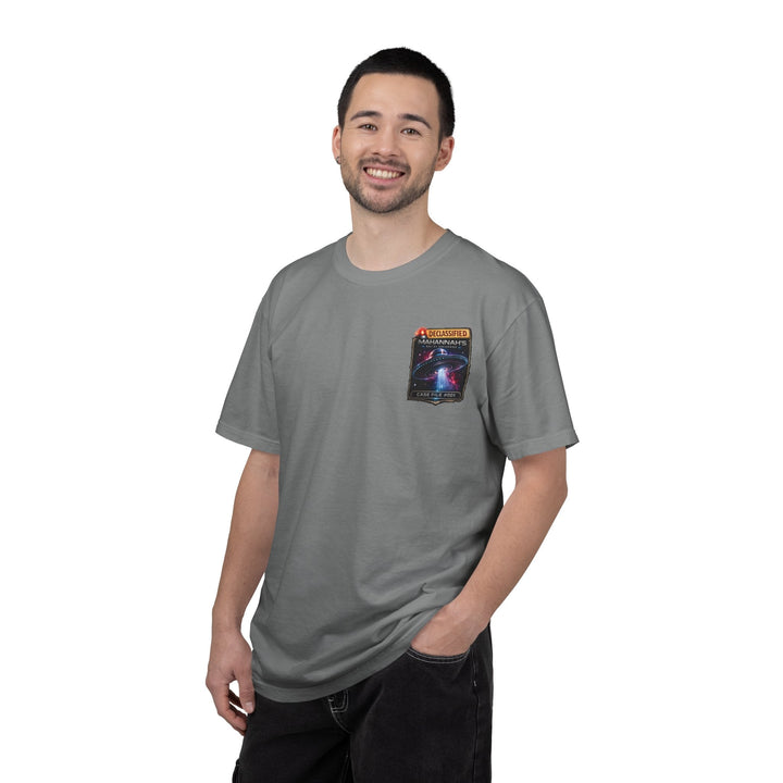 The Great Cowduction™ 2 Sided Heavyweight Garment-Dyed T-Shirt Cosmic Curiosities Archive – Case File 
