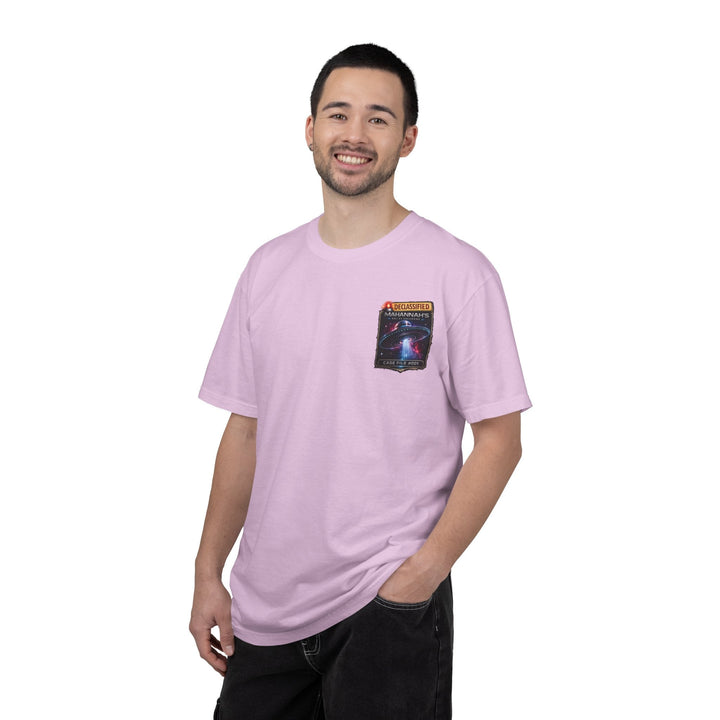 The Great Cowduction™ 2 Sided Heavyweight Garment-Dyed T-Shirt Cosmic Curiosities Archive – Case File 