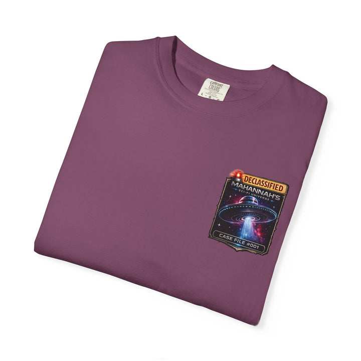 The Great Cowduction™ 2 Sided Heavyweight Garment-Dyed T-Shirt Cosmic Curiosities Archive – Case File 