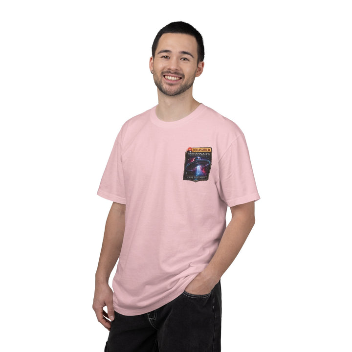 The Great Cowduction™ 2 Sided Heavyweight Garment-Dyed T-Shirt Cosmic Curiosities Archive – Case File 