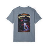 The Great Cowduction™ 2 Sided Heavyweight Garment-Dyed T-Shirt Cosmic Curiosities Archive – Case File 001 - Mahannah's Sci-fi Universe
