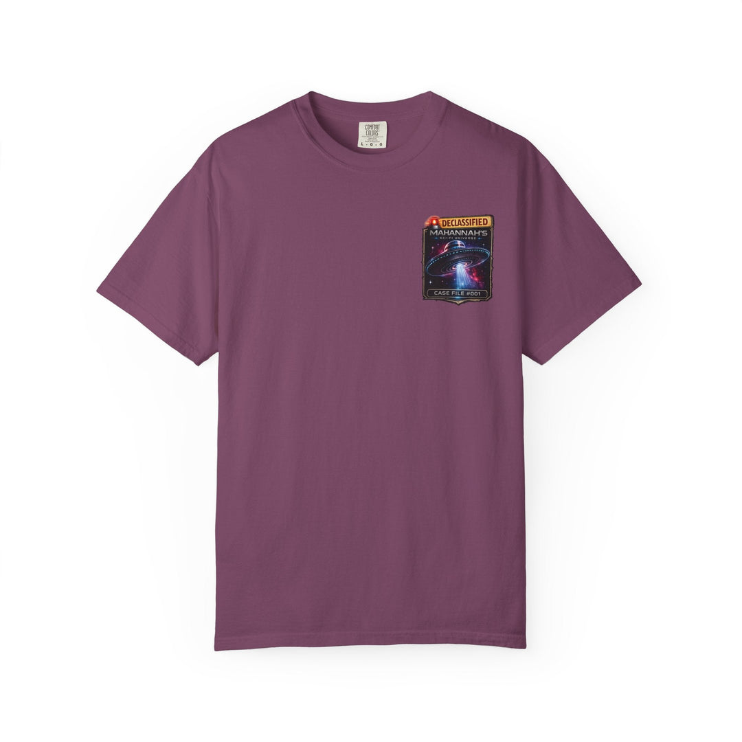 The Great Cowduction™ 2 Sided Heavyweight Garment-Dyed T-Shirt Cosmic Curiosities Archive – Case File 