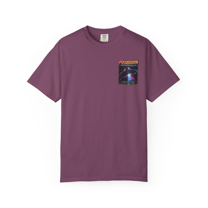 The Great Cowduction™ 2 Sided Heavyweight Garment-Dyed T-Shirt Cosmic Curiosities Archive – Case File 