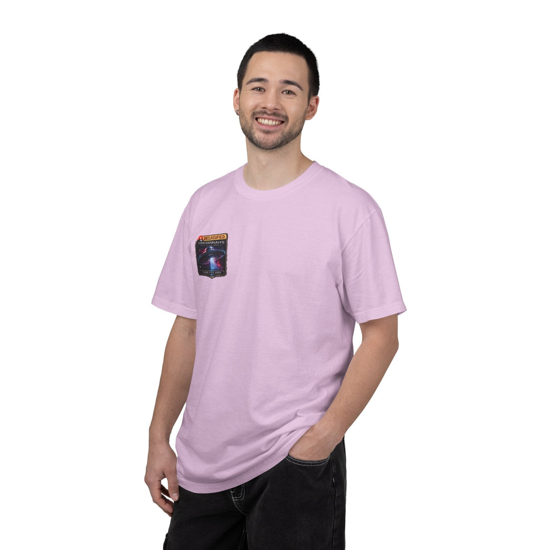 The Great Cowduction™ 2 Sided Heavyweight Garment-Dyed T-Shirt Cosmic Curiosities Archive – Case File 001 - Mahannah&
