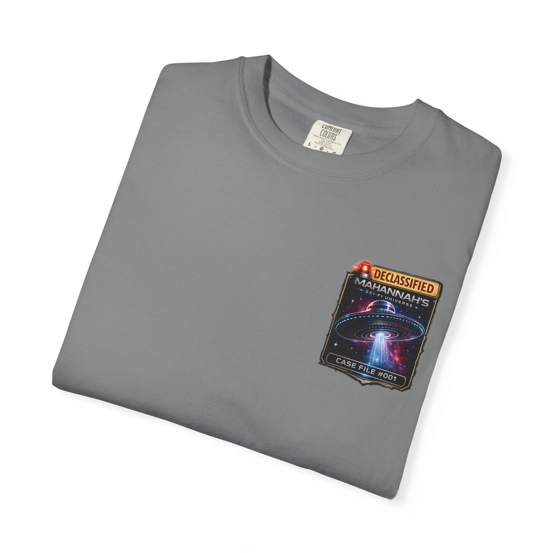 The Great Cowduction™ 2 Sided Heavyweight Garment-Dyed T-Shirt Cosmic Curiosities Archive – Case File 