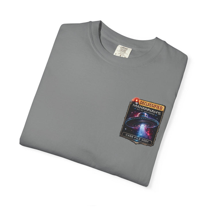 The Great Cowduction™ 2 Sided Heavyweight Garment-Dyed T-Shirt Cosmic Curiosities Archive – Case File 