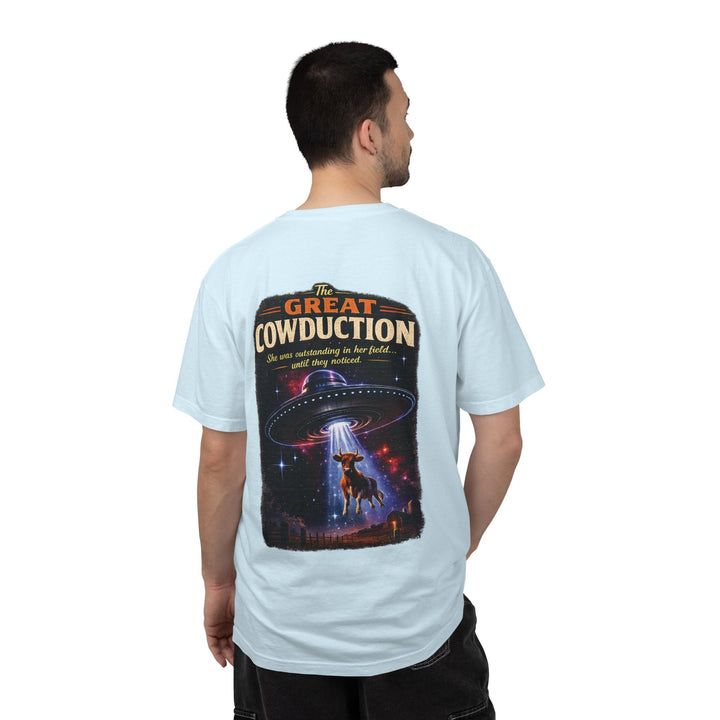 The Great Cowduction™ 2 Sided Heavyweight Garment-Dyed T-Shirt Cosmic Curiosities Archive – Case File 001 - Mahannah&