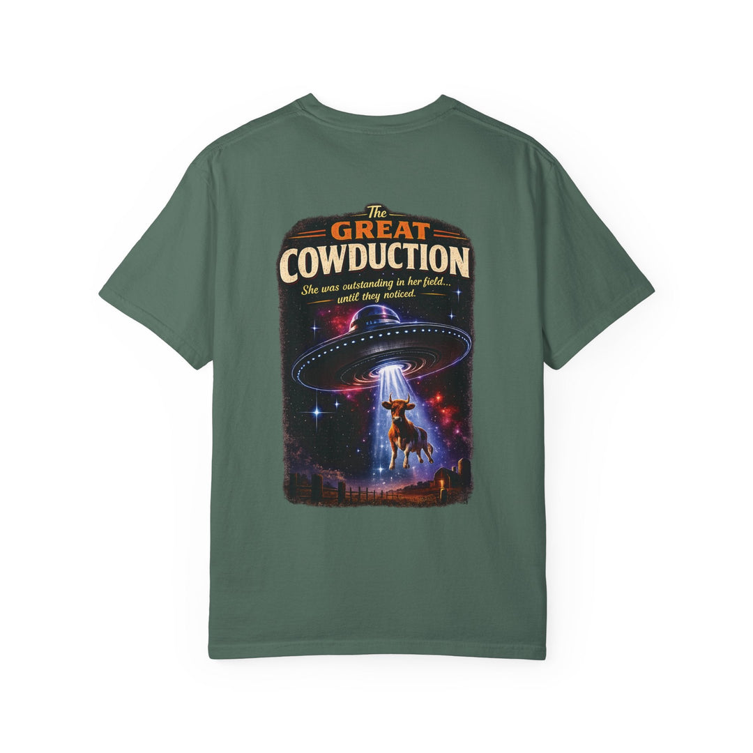 The Great Cowduction™ 2 Sided Heavyweight Garment-Dyed T-Shirt Cosmic Curiosities Archive – Case File 001 - Mahannah&