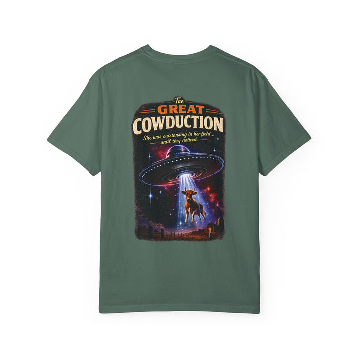 The Great Cowduction™ 2 Sided Heavyweight Garment-Dyed T-Shirt Cosmic Curiosities Archive – Case File 001 - Mahannah&